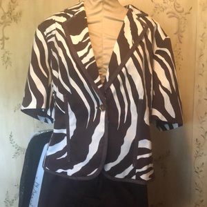 Two piece brown suit